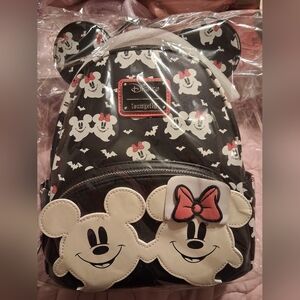 Loungefly Disney Mickey & Minnie Mouse Ghostly Glow-in-the-Dark